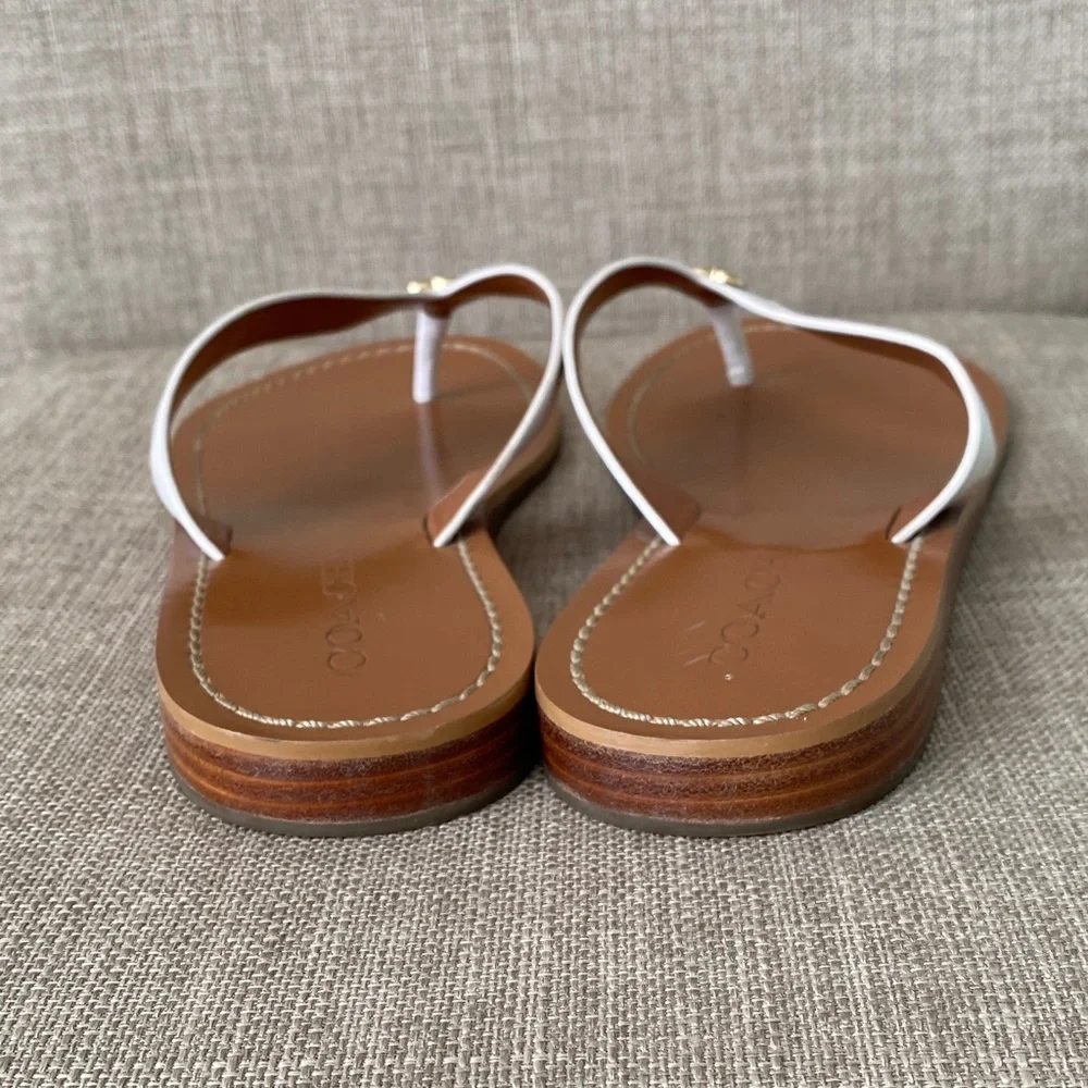 Coach Women's White and Brown Sandals - Picture 7 of 12